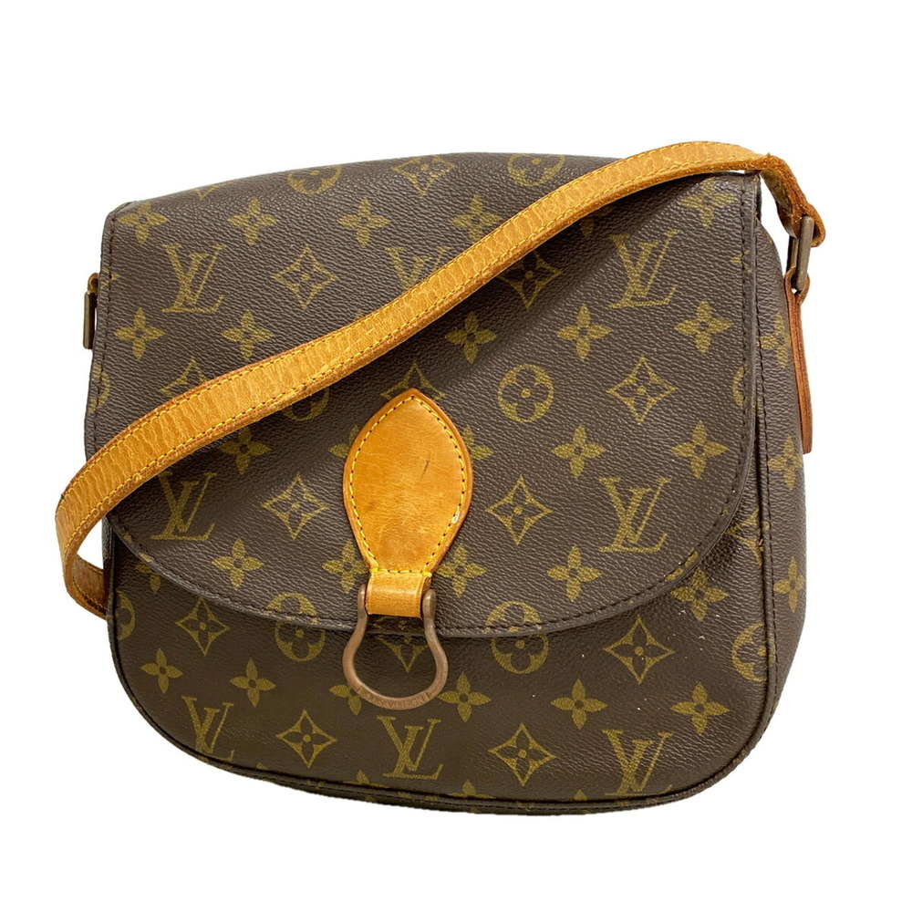 Louis Vuitton Monogram Saint Cloud GM Shoulder Bag M51242 Brown Women's